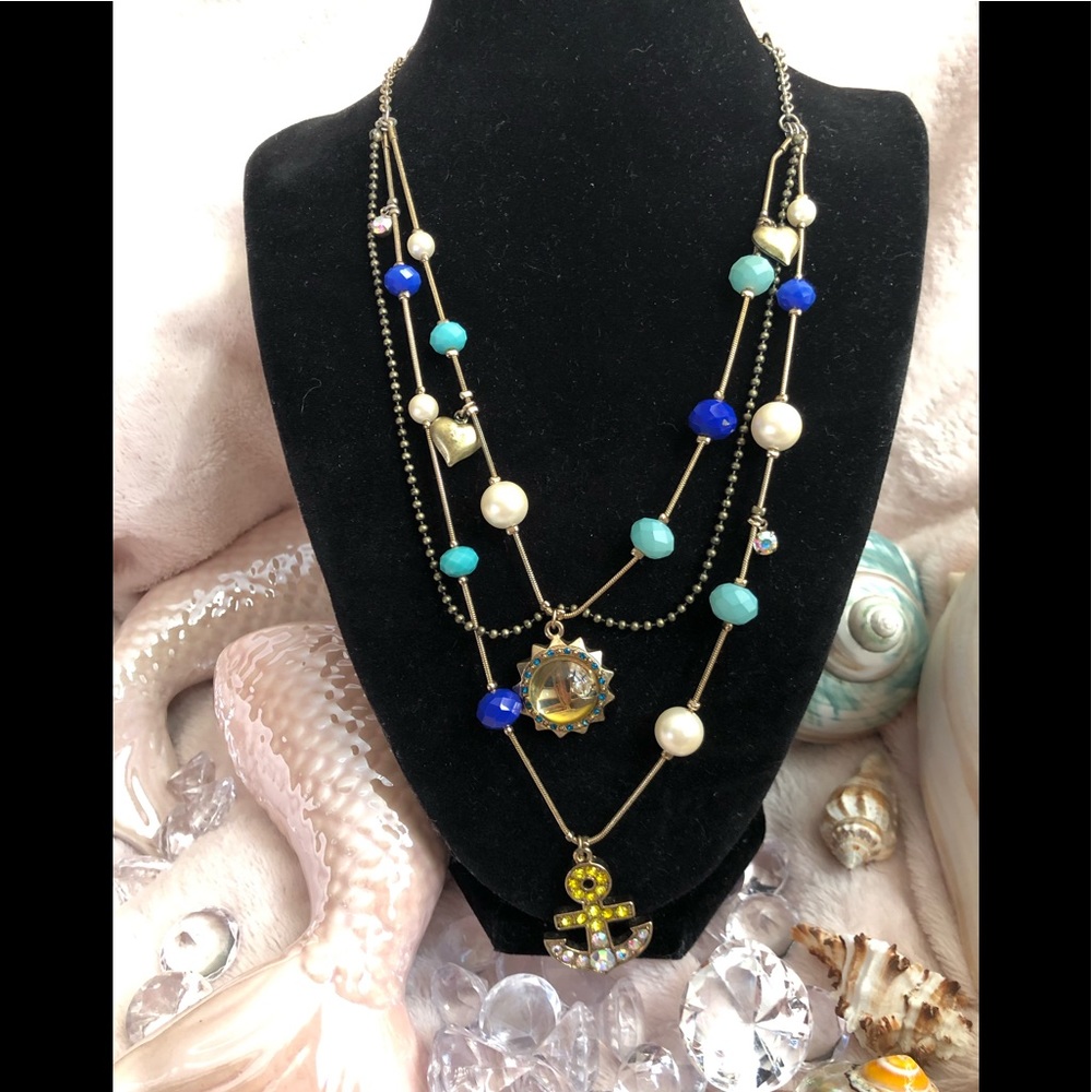 Vintage Betsey Johnson Anchors Away Necklace
